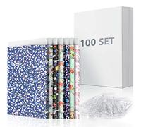 8.5 x 11 Inch Fabric Backing Board, Poster Boards and Plastic Alligator Clips for Folding and Storing Cloth Straight, Fabric Storage Boards-100 Set
