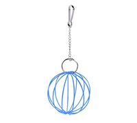 8.5cm Hanging Wire Ball Hamster Rabbit Guinea Pig Pet Toy Food Feeder Dispenser Blue Creative And Exquisite Workmanship Attractive and fashion