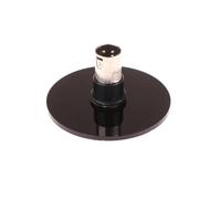 8.5cm Suction Cup Adapter Round Base Connector, Black Base and Metal Interfaces with 3Pin Profile for Home Use