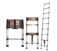 8.5ft/2.6m Telescopic Ladder, Lightweight Folding Telescopic Ladder Strong Load Capacity 330lb, Lightweight, Easy to Carry, Foldable Ladder s can be Placed in The car, Under The Table, etc.