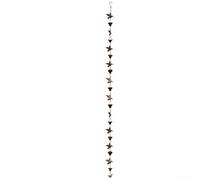 8 5ft Rain Chain Made of Metal, Enhances Any For outdoor Setting While Managing Water Flow (Brown)