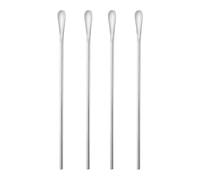 8.5Inch/21.8cm Coffee Stirrers Spoon,Silver Stainless Steel 304# Coffee Stir Sticks,Round Solid Long Handle Cocktail Beverage Iced Tea Stirring Stick,Drink Mixing Spoon,Set of 4