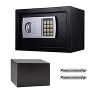 8.5L Electronic Security Safe Box with PIN code and Key, Fireproof and Waterproof WallSafes for jewelry Cash, Black Digital Safes For Home, 31x20x20cm