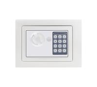 8.5L Steel Safe Box, Fireproof Safe for Home, Cash Box with Key and Digital Keypad Lock, Cash Safety Box, Waterproof Household Small Safes Perfect for Medicines, Passport Cabinet Safes (31x20x20cm)