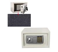 8.5L Waterproof Fireproof Safe Box Digital Electronic Cash Box Solid Steel Digital Keypad Security Safe for Home Office Security,White
