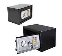 8.5L Waterproof Fireproof Safe Box Digital Electronic Cash Box Solid Steel Digital Keypad Security Safe for Home Office Security,Black