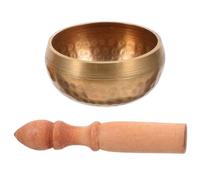 8.5x8.5x4.5cm Nepal Brass Singing Bowl Manual Tapping Craft
