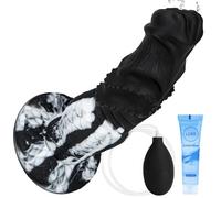 8.6 inch Squirting Dildo Monster Fantasy Horse Silicone Dildo Dragon Dog Knotted Dildos Anal G spot Dildos Ejaculating Sex Toy with Big Strong Suction Cup, Adult Sex Toys for Women Men Couples