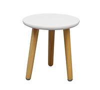 8.6" Mid Century Plant Stand Wood Indoor Plant Stand Small Round Side Table Modern Tall Plant Stand Bamboo Plant Display Rack Rustic Decor for Indoor and Outdoor House
