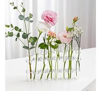 8/6 Test Tubes Flower Vase Folding Flower Vase Creative Test Tube Vase, Glass Test Tube Bud Vase, Test Tube Vases for Flowers, Test Tube Vase Decorative, Hydroponics Flower Vase