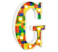 8.6IN Letters Light G, LED Letter Lights Sign, 26 Alphabet Light Up Letters Sign for Night Light Wedding Birthday (letter-G)