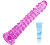 8.6in Wearable Anal Tentacle Dildo for Women Men, Soft Butt Plug, Monster Long Dildo Anal Plug for U & G-spot, Anal Sex Toys for Adults, Long-Term Wea -Pink