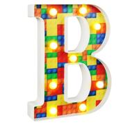 8.6inch LED Letter Lights Sign, 26 Alphabet Light Up Letters Sign for Night Light Wedding Birthday (letter-B)