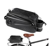 8.6L Rear Bike Rack Bag - Hard Shell Pannier Rack , Bicycle Storage Bag with Reflective Strap, Holder for Keys, Sunscreen, Maps, Mobile Phones, Tool Carriers