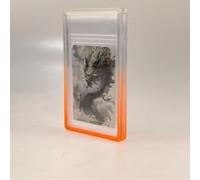 8.6x14.1cm for PSA 35 PT Slab with Clear PC Back Panel Trading Card Graded Card Protector Bumper Guard TPU Edge Protection Anti-Slip Gradient Case (White-Orange Gradient - 1 PC)
