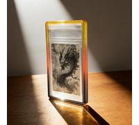 8.6x14.1cm for PSA 35 PT Slab with Clear PC Back Panel Trading Card Graded Card Slab Bumper Guard TPU Edge Protection Anti-Slip Gradient Case (for PSA 35 PT - Yellow-Orange-Brown)