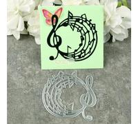 8.6x8.7cm Musical Note Metal Cutting Dies Cut Stencils for Scrapbooking Embossing Paper Photo Album Decorative Card Making Template