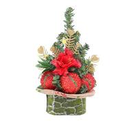 8.7-Inch Mini Christmas Tree - Artificial Holiday Decorations for Home & Bedroom, Perfect for Kids' DIY Crafts, Party Decor, New Year Gifts & Xmas Ornaments