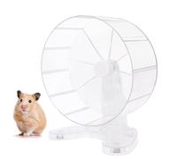 8.7" Super Silent Hamster Wheel for Hamster Exercise Wheel for Gerbil, Syrian & Dwarf, Chinchilla and More Small Anima Running Wheels with Stable Stand, Clear
