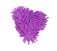 8 7 x 11 0 inch Triangle Microfiber Mop Head Replacement with Rotating Feature for Wall, Ceiling, and Window Cleaning with Adjustable Fit (Purple)