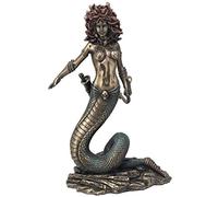 8.75 Inch Medusa Cold Cast Decorative Statue Figurine, Bronze Color