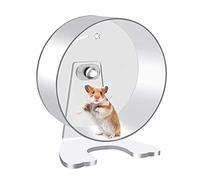 8.7in Hamster Exercise Wheel with Bracket Silent Acrylic Running Wheel for Hamsters Gerbils Mice and Other Small Pets
