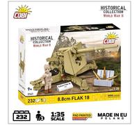 Cobi Building Brick Model 8.8 cm Flak 18 – WWII Cannon – Desert Version – 232 pcs