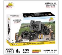 COBI Historical Collection WWII 8.8 cm Flak 18 with Carriage, 360 Pieces