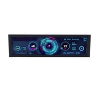 8.8 Inch PC Temp Monitor, 1920x480 Display, Computer Secondary Screen with Type C, PH Interface, Support Up to 256G, Horizontal Vertical Switch, 360° Rotation