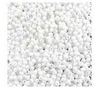 8.8 oz (250 g) Preciosa seed beads, 11/0 (approx. 2.1 mm) White (Rocailles preciosa Seed Beads)
