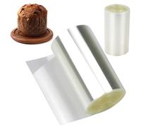 8.8 X 6.3 X 4.4 cm Transparent Acetate Rolled Mousse Cake Sheet Cake Decoration, Acetate Cake Sheet for Chocolate Mousse