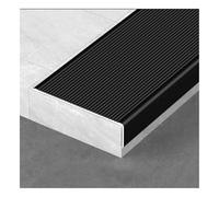 8.85ft Wide Aluminum Stair Corner Guard AntiSlip LShaped Nosing Step Tread Trim for Indoor/Outdoor Right Angle Edging Black 10x3cm Durable Safety Solution