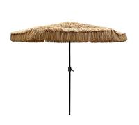 8.8ft / 2.7m Tropical Hawaiian Beach Straw Umbrella, Outdoor Waterproof Sun Shade, for Balcony/Terrace/Beach Sun/Patio - Without Bracket