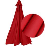 8.8ft/9.8ft Canopy, Umbrella Replacement Cloth, 2.7M/300cm+6 Arms Parasol Sunshade Cover for Garden Patio Yard Beach Pool Market Table (Color Red, Size 2