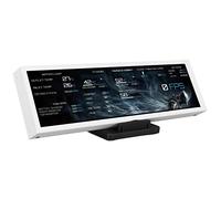 8.8in IPS Display, 1920X480 USB Mini Screen, 60Hz Computer Temp Monitor, PC Sensor Panel Display, 360 Degree Rotation, Temperature Display for PC Case Accessories Gaming(White)