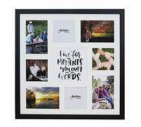 8/9/10/12/16/20 Photos Large Multi Picture Frame Collage Aperture Decor Memories-8 Aperture Moments-Black