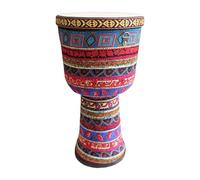8/9 Inch African Drum Handmade for Outdoor Performances, Band Accompaniment Darbuka Drum Goatskin Drumhead for Beginners Djembe Drum(9 inch D)