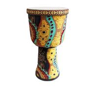 8/9 Inch African Drum Handmade for Outdoor Performances, Band Accompaniment Darbuka Drum Goatskin Drumhead for Beginners Djembe Drum(9 inch C)