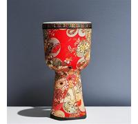 8/9 Inch African Drum Handmade Performances, Darbuka Drum Goatskin Drumhead for Beginners Djembe Drum(8 inch A)