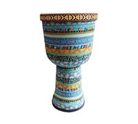 8/9 Inch African Drum Handmade Performances, Darbuka Drum Goatskin Drumhead for Beginners Djembe Drum(9 inch A)