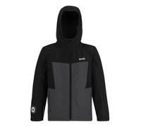 (8-9 Years, Black/Seal Grey) Regatta Childrens/Kids Beamz Insulated Waterproof Jacket
