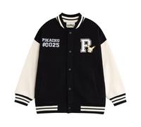 (8-9 Years, Black Solid) Pokemon Boys Pikachu Varsity Jacket