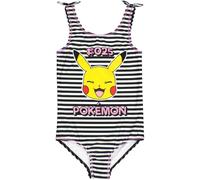 (8-9 Years, Black/White/Pink) Pokemon Girls Pikachu One Piece Swimsuit