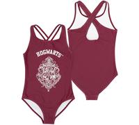 (8-9 Years) Harry Potter 1 Piece Swimming Costume (Girls Purple)