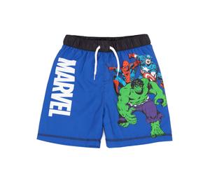 (8-9 Years) Marvel Avengers Swim Shorts (Boys Blue)
