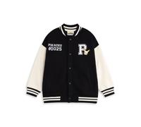 Pokémon Pikachu Boys Bomber Jacket in Black | Unisex Kids Varsity Jacket with Graphics | Long Sleeve Casual Outerwear | 0025 Index Character Apparel - 8-9 Years