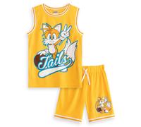 (8-9 Years) Sonic the Hedgehog 2 Piece Basketball Set (Boys Yellow)