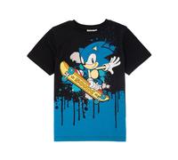 (8-9 Years) Sonic the Hedgehog Short Sleeved T-Shirt (Boys Black)