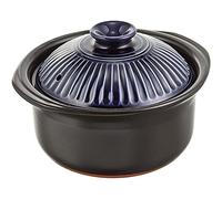 8-96161 0402ap double lid cook your specification Meshinabe chrysanthemum (lapis lazuli glaze) 2 go (Japan import / The package and the manual are written in Japanese)