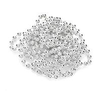 8.9ft Pearl Beads String Pearl Garland Beaded TrimChristmas Tree Hanging Pendant for Christmas DIY Wedding Party Supplies(Silver) Clothing Accessories